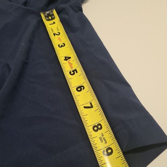 Grand Slam Golf Chino Shorts Men's 34 Performance Flat Front Stretch Navy Blue - Picture 7 of 7